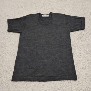 Vintage Woolmark Shirt Mens M (18x26) Base Layer Scoop Hiking Merino Wool 80s